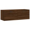 Armoire murale chêne marron 100x36,5x35 cm bois d'ingénierie 