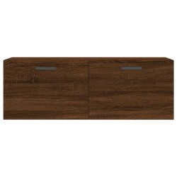 Armoire murale chêne marron 100x36,5x35 cm bois d'ingénierie 