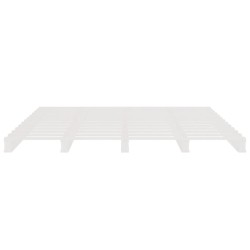 Lit de palette blanc 180x200 cm bois de pin massif très grand 