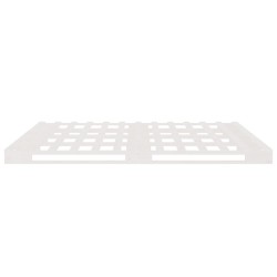 Lit de palette blanc 180x200 cm bois de pin massif très grand 