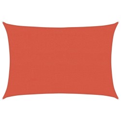 Voile d'ombrage 160 g/m² Terre cuite 4x6 m PEHD 