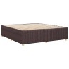 Cadre de lit sans matelas marron foncé 180x200 cm tissu 