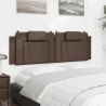 Coussin de tête de lit marron 160 cm similicuir 