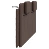 Coussin de tête de lit marron 160 cm similicuir 