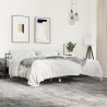 Cadre de lit sans matelas noir 200x200 cm 