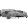 Cadre de lit sans matelas noir 200x200 cm 
