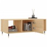 Table basse chêne sonoma 102x50x40 cm bois d'ingénierie 