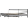 Cadre de lit sans matelas sonoma gris 200x200 cm 