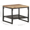 Table d'appoint 40x40x35 cm Bois de récupération massif 