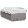 Cadre de lit sans matelas taupe 120x190 cm tissu 