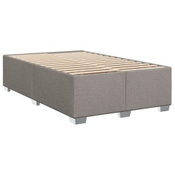 Cadre de lit sans matelas taupe 120x190 cm tissu 