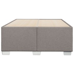 Cadre de lit sans matelas taupe 120x190 cm tissu 