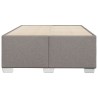 Cadre de lit sans matelas taupe 120x190 cm tissu 