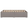 Cadre de lit sans matelas taupe 120x190 cm tissu 