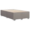 Cadre de lit sans matelas taupe 120x190 cm tissu 