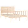 Cadre de lit sans matelas 140x190 cm bois de pin massif 