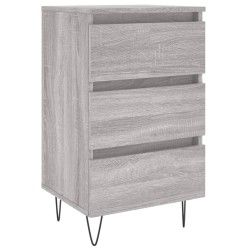 Table de chevet sonoma gris 40x35x69 cm bois d'ingénierie 