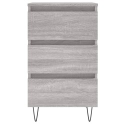 Table de chevet sonoma gris 40x35x69 cm bois d'ingénierie 