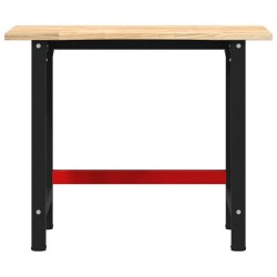 Établi 100x60x81,5 cm bois de chêne massif 