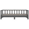 Lit coulissant sans matelas gris 2x(90x190) cm 