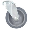 24 pcs Roulettes pivotantes à trou de boulon 100 mm 
