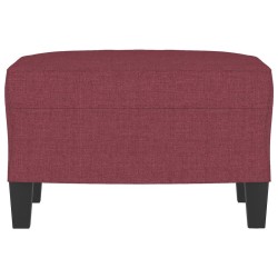 Repose-pied Rouge bordeaux 60x50x41 cm Tissu 