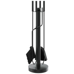Set d’outils de cheminée 5 pcs 18x56 cm acier 