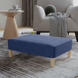 Repose-pied Bleu 78x56x32 cm Tissu 