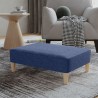 Repose-pied Bleu 78x56x32 cm Tissu 