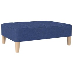 Repose-pied Bleu 78x56x32 cm Tissu 