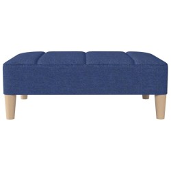 Repose-pied Bleu 78x56x32 cm Tissu 