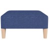 Repose-pied Bleu 78x56x32 cm Tissu 