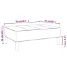 Repose-pied Bleu 78x56x32 cm Tissu 