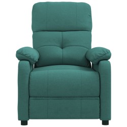 Fauteuil inclinable Vert foncé Tissu 