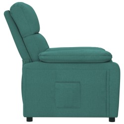 Fauteuil inclinable Vert foncé Tissu 