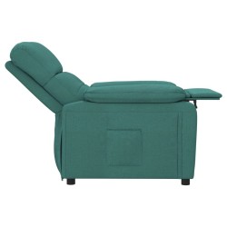 Fauteuil inclinable Vert foncé Tissu 