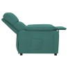 Fauteuil inclinable Vert foncé Tissu 