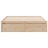 Cadre de lit sans matelas 150x200 cm bois de pin massif 