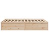 Cadre de lit sans matelas 150x200 cm bois de pin massif 