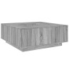 Table basse sonoma gris 100x100x40 cm bois d'ingénierie 