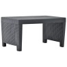 Salon de jardin 3 pcs Plastique Anthracite 
