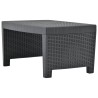 Salon de jardin 3 pcs Plastique Anthracite 