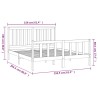 Cadre de lit sans matelas 150x200 cm bois massif de pin 