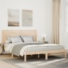 Cadre de lit extra long sans matelas 140x220 cm bois massif 