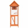 Maison à oiseaux marron 60x58,5x160 cm bois massif de pin 