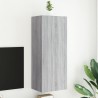 Meuble TV mural sonoma gris 40,5x30x102 cm bois d'ingénierie 