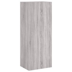 Meuble TV mural sonoma gris 40,5x30x102 cm bois d'ingénierie 