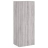 Meuble TV mural sonoma gris 40,5x30x102 cm bois d'ingénierie 