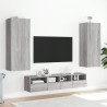Meuble TV mural sonoma gris 40,5x30x102 cm bois d'ingénierie 