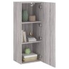 Meuble TV mural sonoma gris 40,5x30x102 cm bois d'ingénierie 